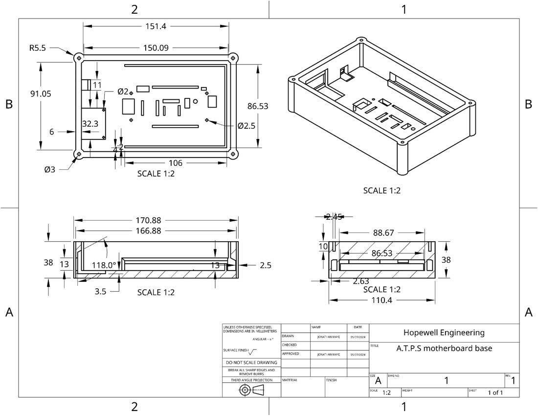 Enclosure drawing