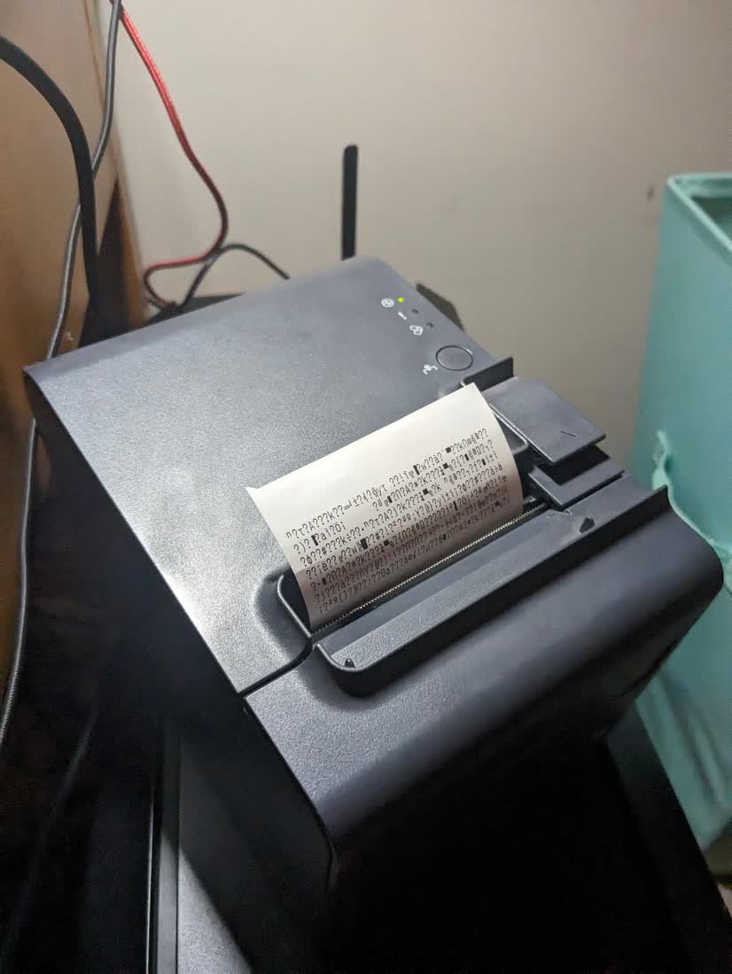 Issuing a pass on the thermal printer