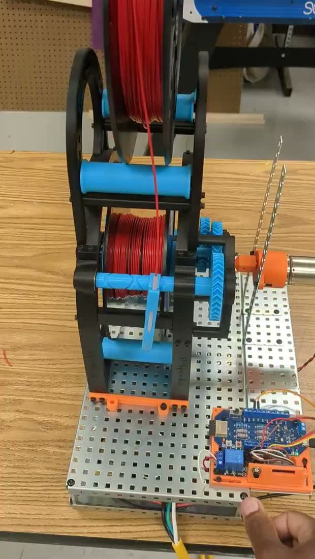 Reclaimed filament, respooled