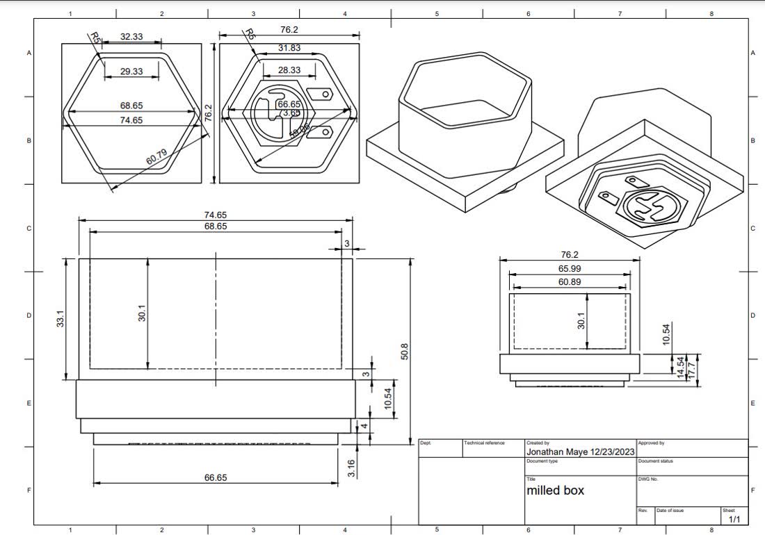 Manufacturing drawing